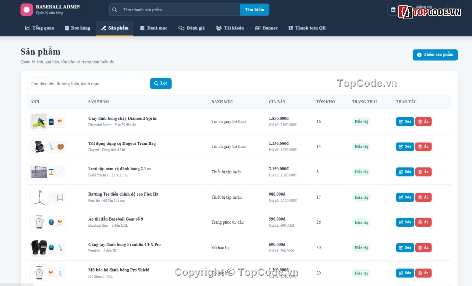 website,web bán dụng cụ,bán website